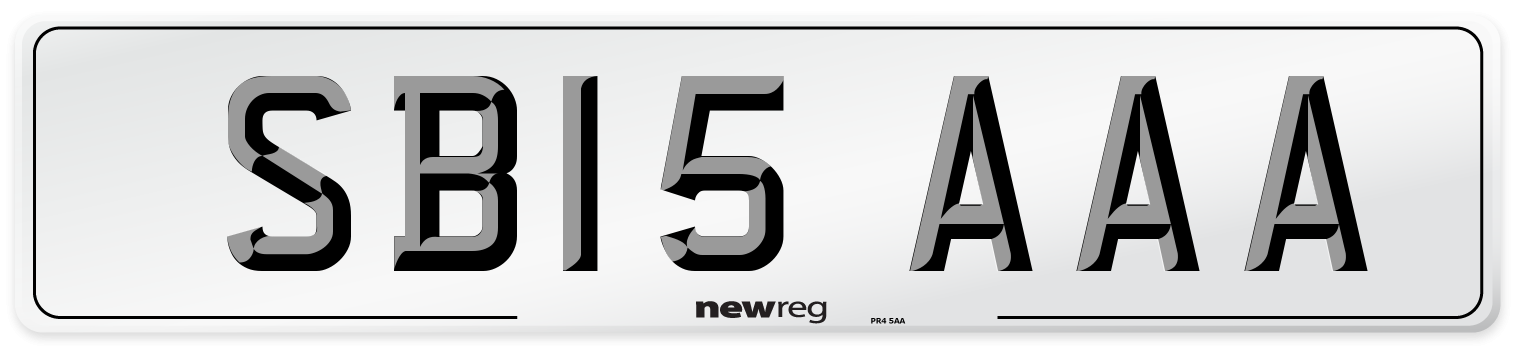 SB15 AAA Number Plate from New Reg